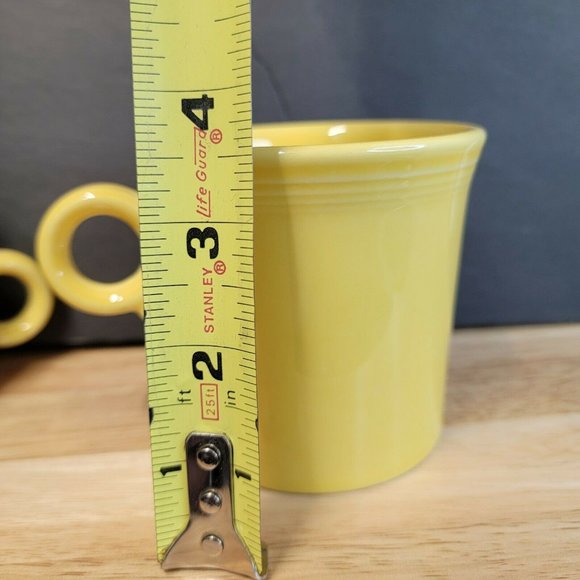 Lot Of 4 Fiestaware Red Blue Yellow Ceramic Solid 3.5 In Modern Coffee Mugs  Bra - Picture 9 of 9